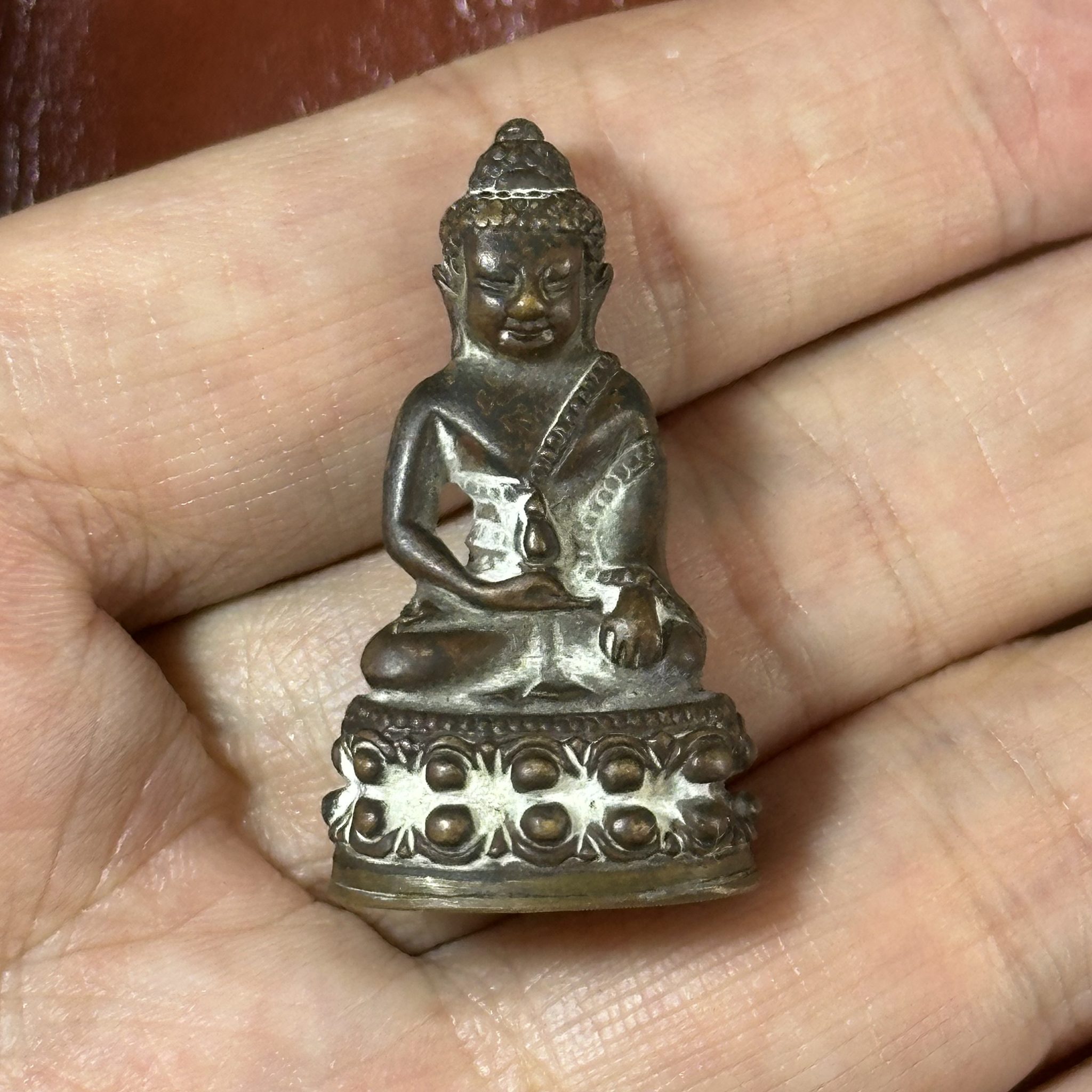 LP Thong Bai · Medicine Buddha Kring · Chinbanchon · Mixed Metal · Wat Salad Phrao B.E. 2556 — One Piece Only 1