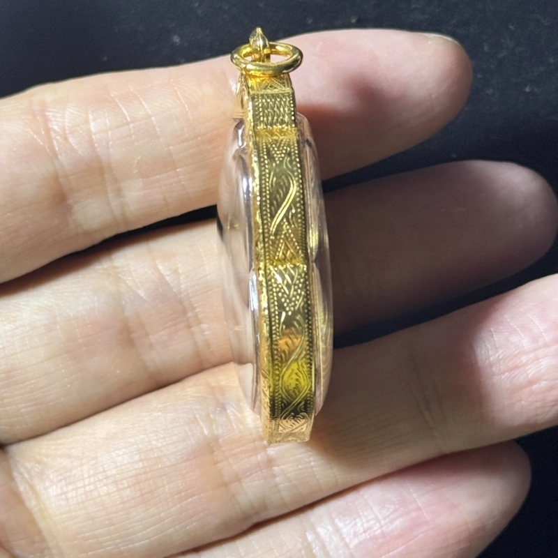 龙婆本 2541 黑铜 Sema 自身牌 Wat Bang Phra 认证真品 3