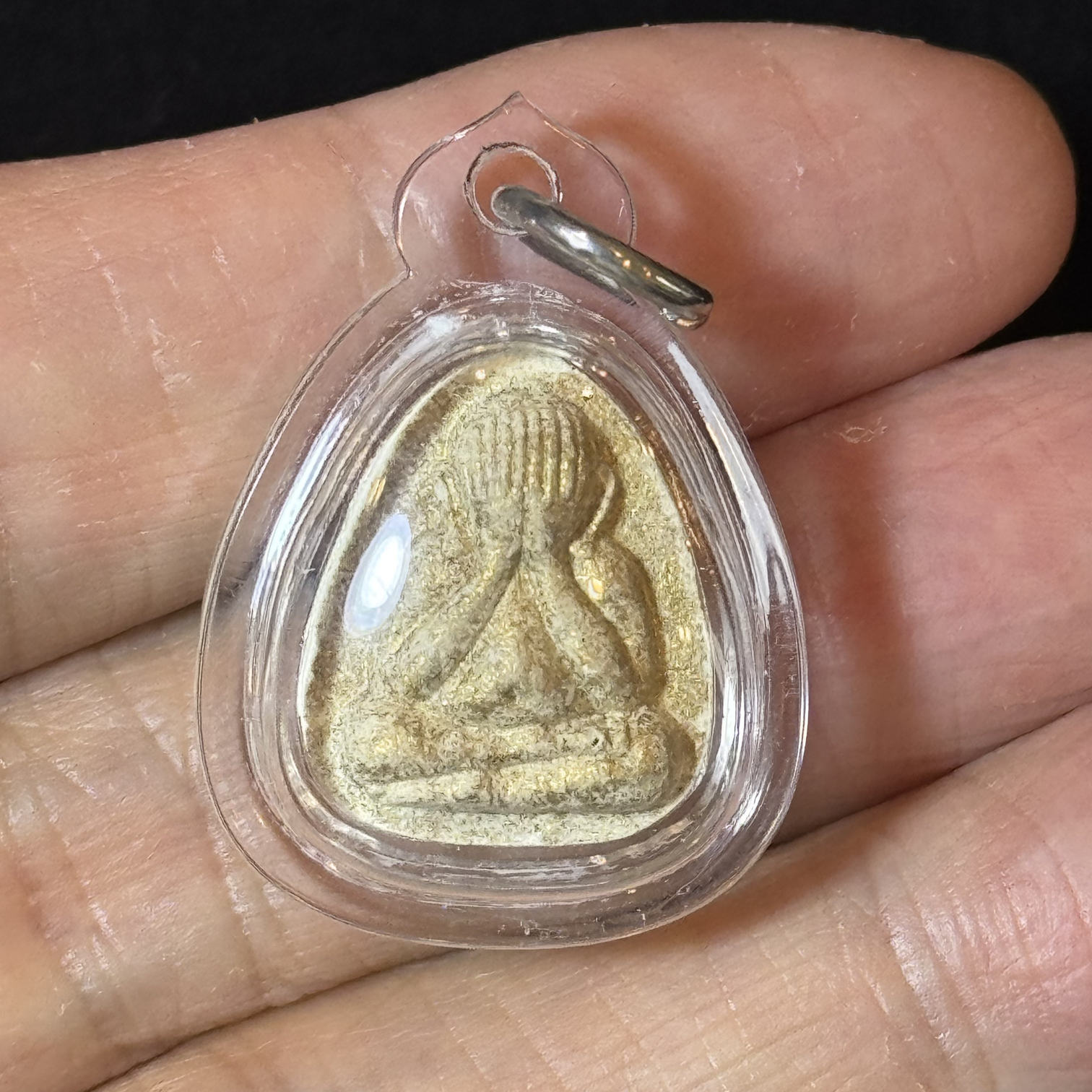 龙婆添 · 拉哈莱寺丨พระปิดตานะเศรษฐี闭眼财神牌 · 粉末版 · 佛历2563年督造 1