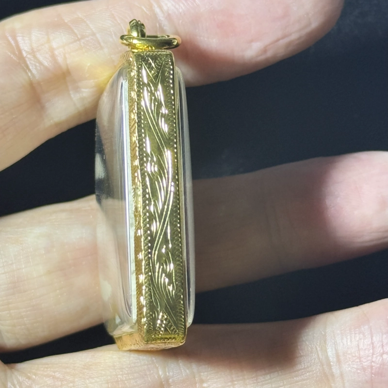 Luang Phor Pern Riding Tiger Powder Amulet BE2541 Wat Bang Phra Certified 6