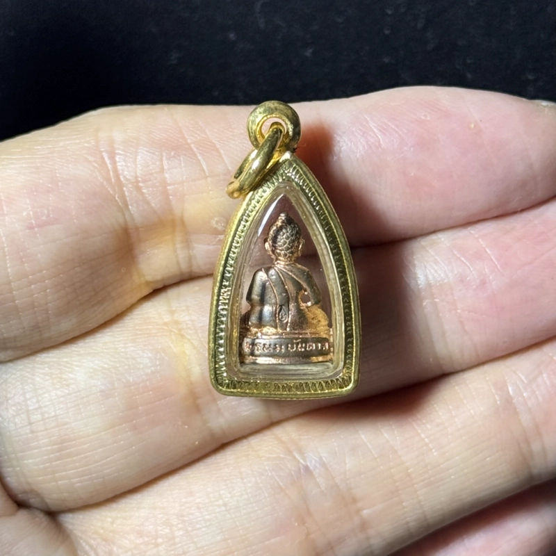 Luang Por Charan Phra Chaiwat Copper Buddha BE2556 Wat Amphawan Certified 2