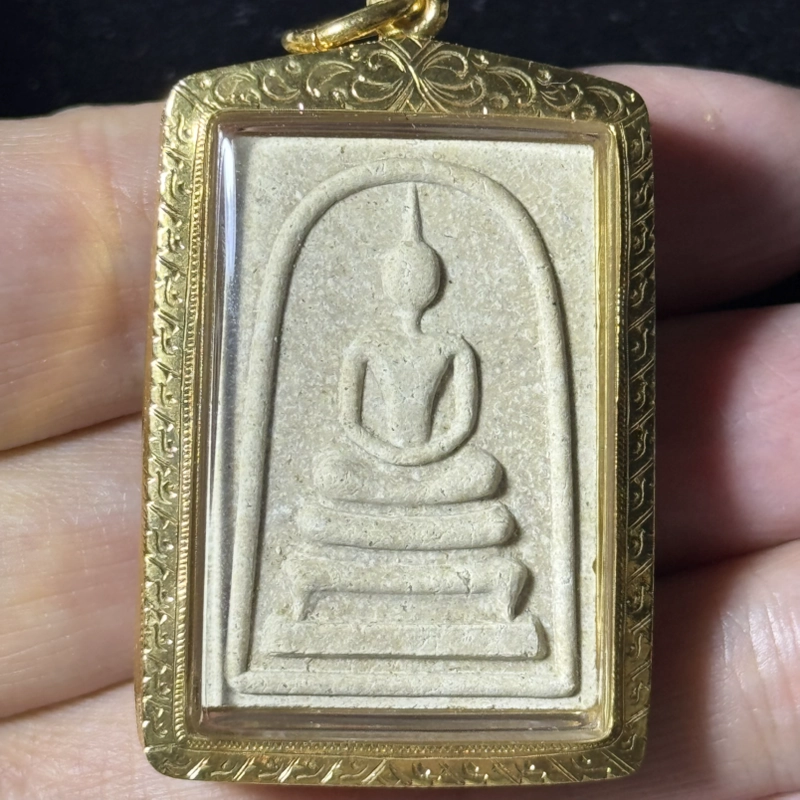 Luang Phor Pern Somdej Powder Amulet BE2535 Wat Bang Phra Certified 4