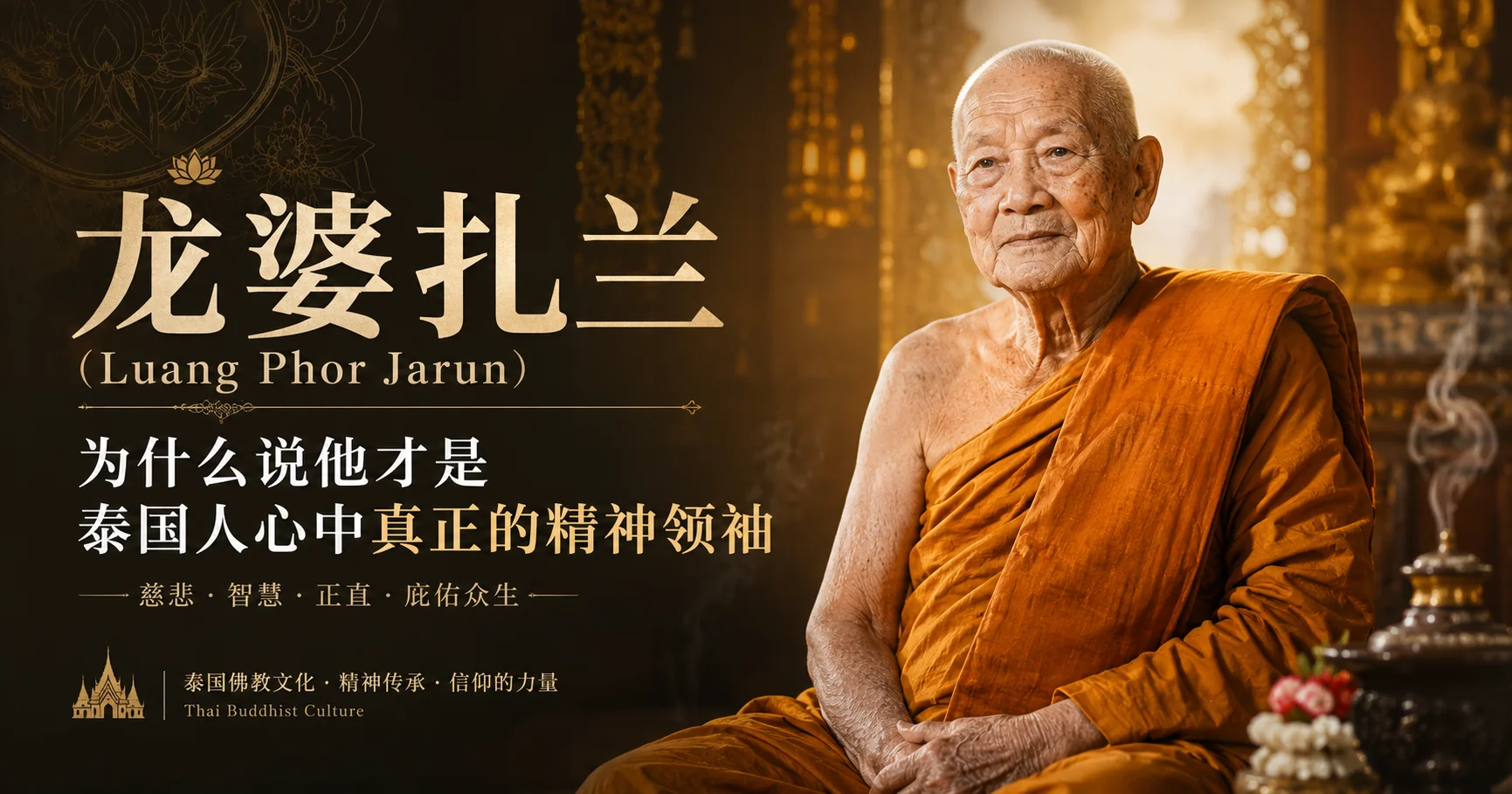 龙婆扎兰:为什么泰国人视他为真正的精神领袖?