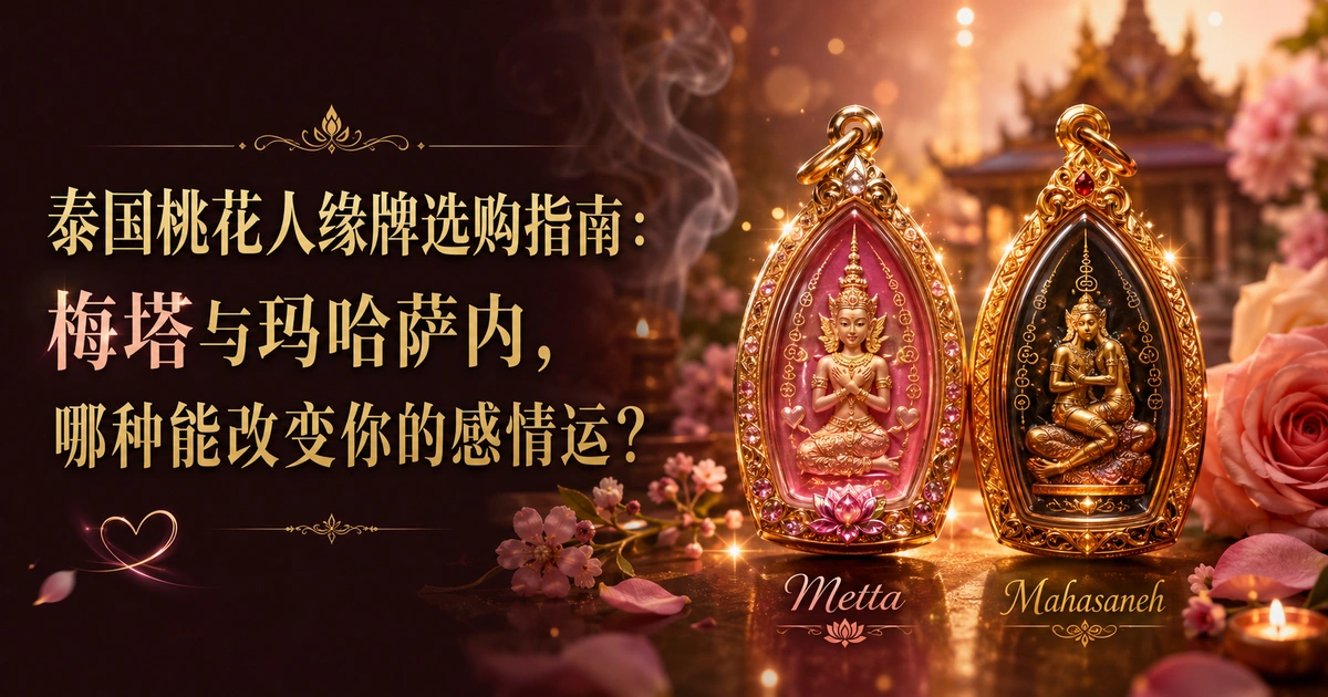 泰国桃花人缘牌选购指南:梅塔与玛哈萨内,哪种能改变你的感情运?