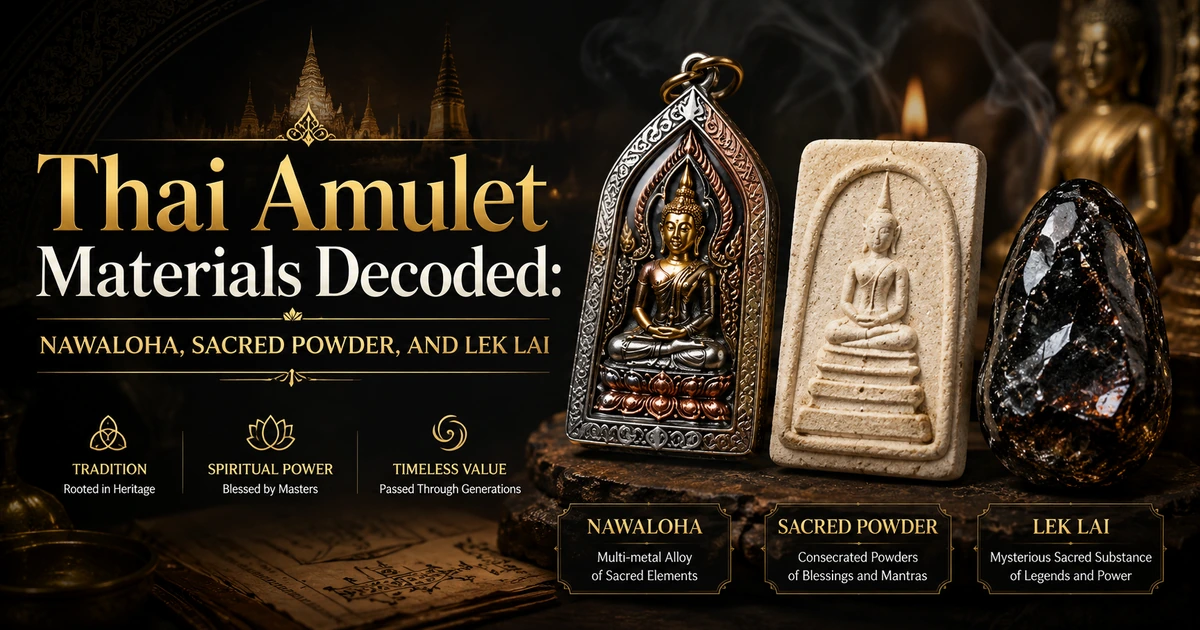 Thai Amulet Materials Decoded: Nawaloha, Sacred Powder, and Lek Lai
